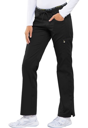 Брюки женские медицинские Cherokee Luxe Sport Mid Rise Straight Leg Pull-on Pant in Black CK003 BLKV
