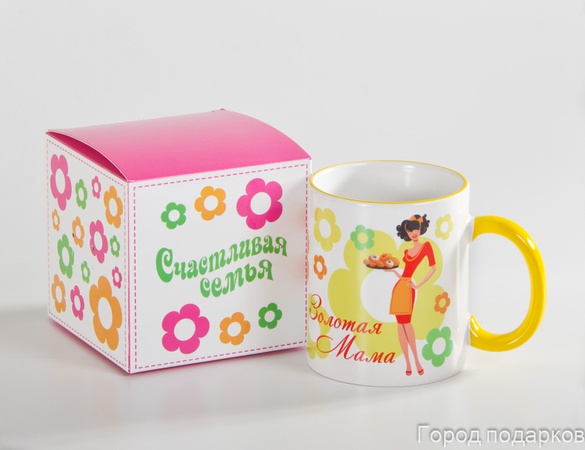 КРУЖКА ПОДАРОЧНАЯ ЗОЛОТАЯ МАМА