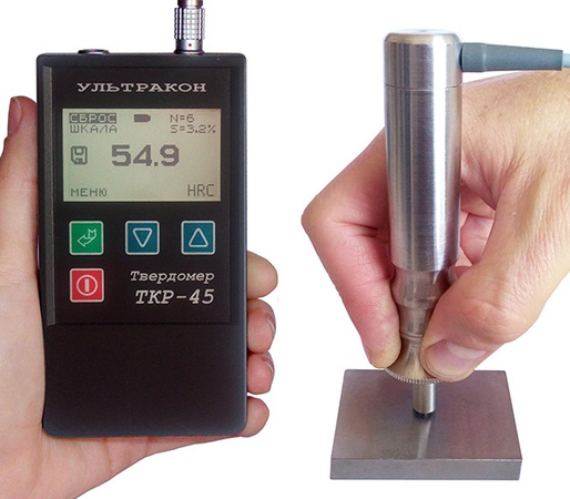 Твердомер ультразвуковой (контактно-резонансный) металлов ТКР-45