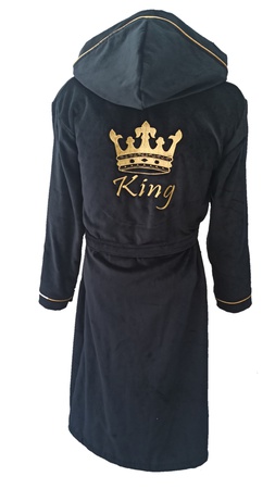 Kadife arabiyeli kapsonlu bornoz