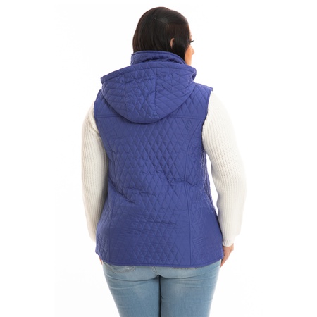 Büyük Beden Kapşonlu Kapitone Yelek