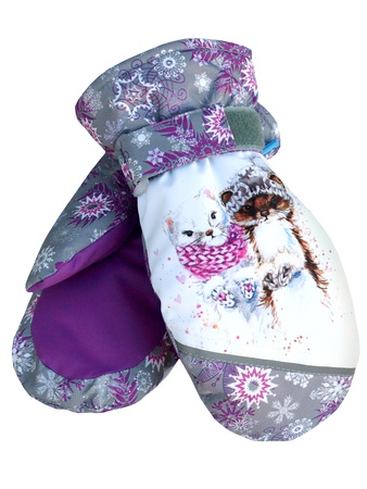 Детские варежки из мембранной ткани