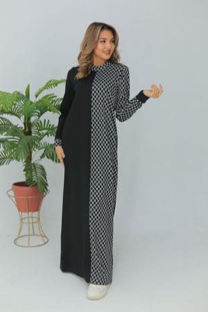 Комбинированное платье