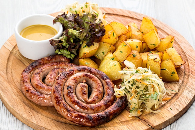 Колбаса украинская жареная