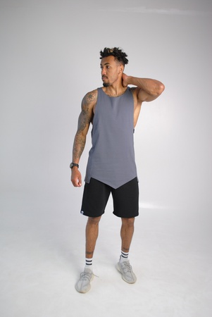 Майка мужская серая Hi Mate