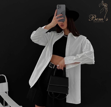 Женская оверсайз рубашка