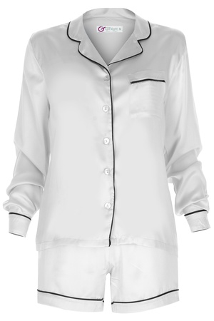 İPEK BAYAN BİYELİ PİJAMA TAKIM - EKRU