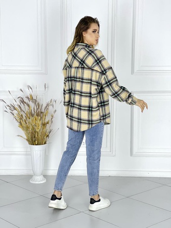 Kadın oversize gömlek (bej)