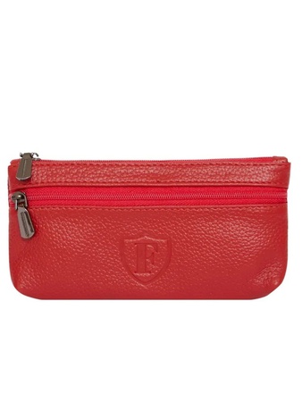 Ключница-кошелек 2 молнии натуральная кожа