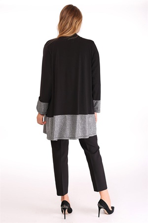 КАРДИГАН С ПИЙКАМИ С РУКАВОМ И ЮБКОЙ