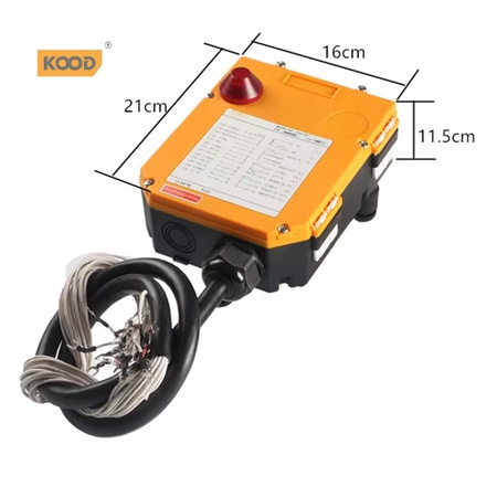 F24-12D Industrial Wireless Remote Control for Crane Electric Hoist Waterproof Dual Speed