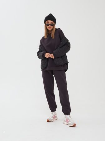 Костюм спортивный из флиса теплый OVERSIZE