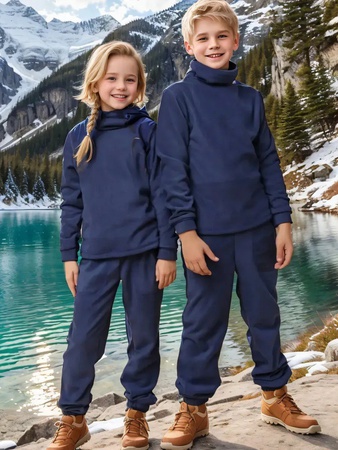 Тёплый флисовый костюм для мальчиков и девочек
