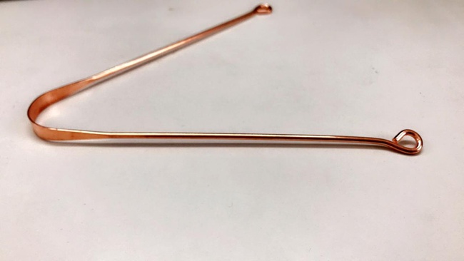 Скребок для языка медный