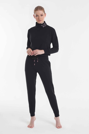 Lounge Trouser & Turtleneck Relaxed Sweatshirt Set
