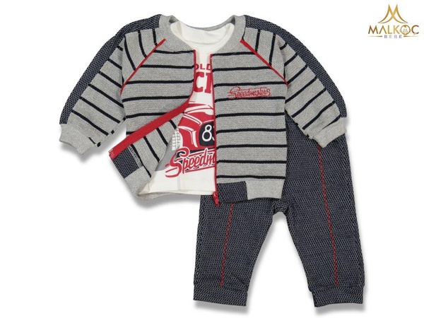 NECİXS 9221-BABY-TODDLER BOY 9/18 MONTHS SPEEDMASTER-PRINTED CLOTHING SET