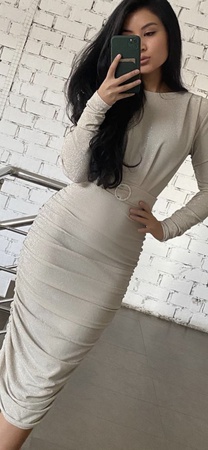 Нарядное платье из люрекса