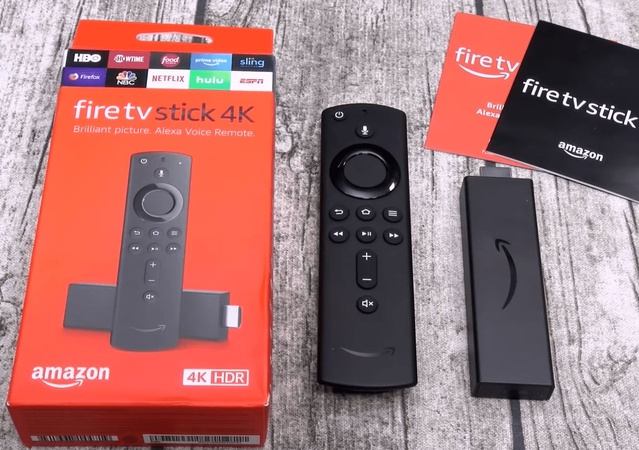 ПРОМО-ПРОДАЖИ НА - Amazon TV Fire Stick 4K Ultra HD Firestick с Alexa Voice Remote, запечатанный в коробке, оригинал