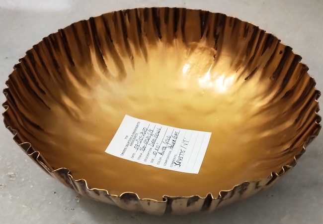 DOKULU ANTİK BRONZ KAPLAMALI DECO KASELER