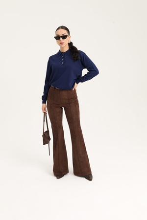 Брюки клеш. Ткань - Спандекс