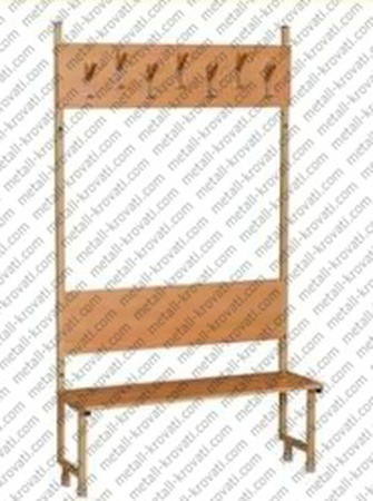 Вешалка напольная пристенная на 7 мест ‘В-5’