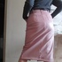 Straight skirt made of eco-leather