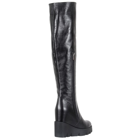 Женские ботфорты, натуральная кожа <G2080>