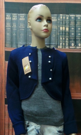 Knitted jersey for girls