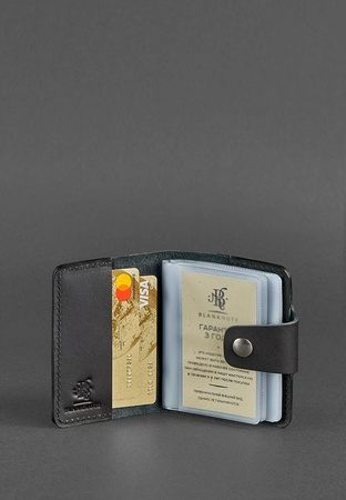 Кожаный кард-кейс 7.1 (Книжечка) черный