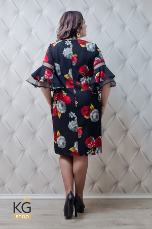 Платье с воланами рукава " Эдитта"