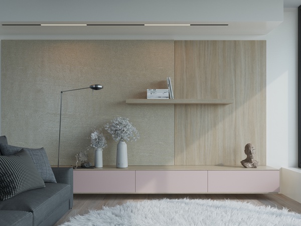 Dekor sunta Tozlu pembe