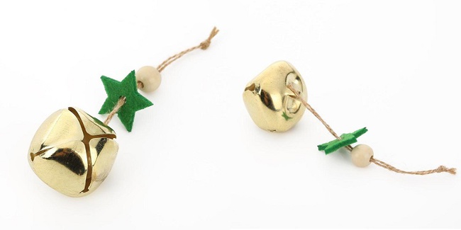 Елочный шарик-колокольчик