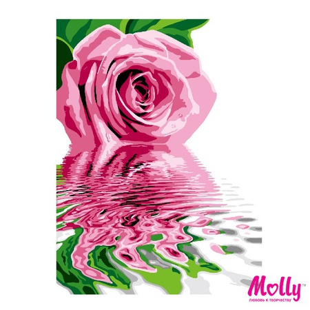 Картина по номерам Розовое отражение