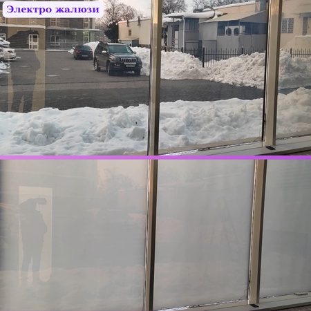 Смарт пленка с переменной прозрачностью. Перегородки. Остекление. Виде витрины. От 1м2