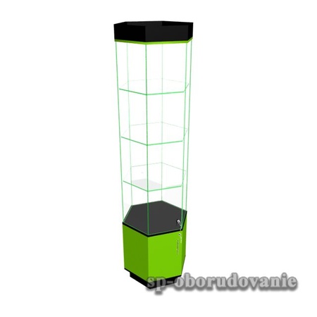 Промо-витрина шестигранная