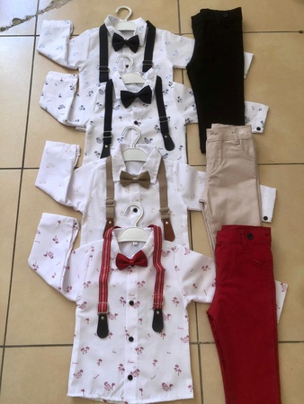 Gömlekli Askılı Şortlu Takım