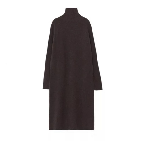 Женское вязанное платье свитер, женственный трикотажный костюм двойка