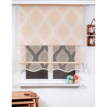 Двойной механический порошок цвета тюля рулонные шторы 110X200