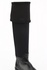 S194 schwarze Overknee-Stiefel