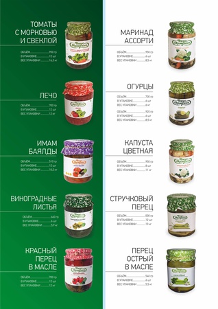 консервация в ассортименте