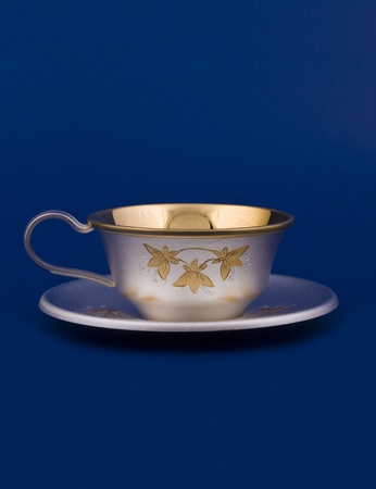 Чашка с блюдцем "Подснежник"