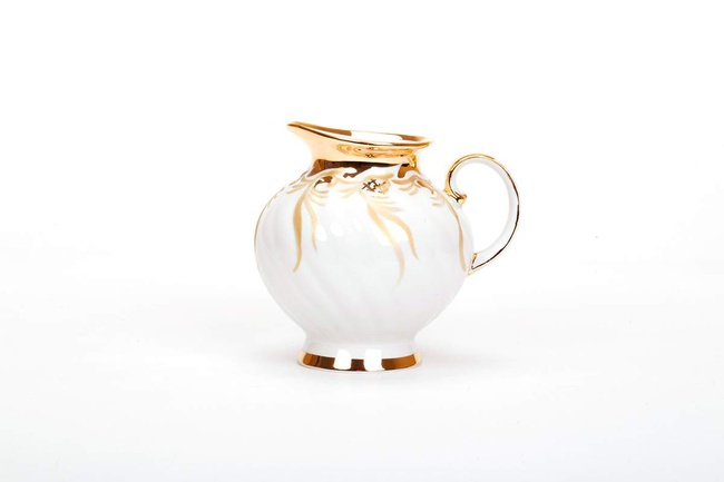 Сервиз чайный 15 предм. Голубая роза Золотистый