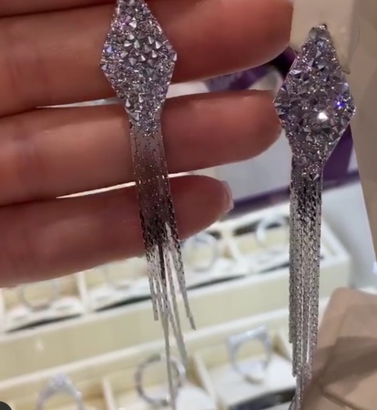 Серьги из кристаллов Swarovski