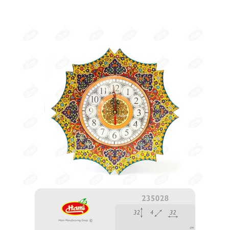 Vitreous enamel clock