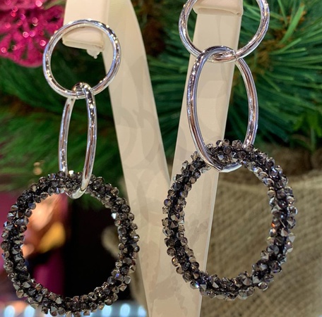 Серьги из кристаллов Swarovski