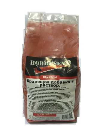 Пигмент краситель для бетона красный Hormusend HLV-21 2 кг