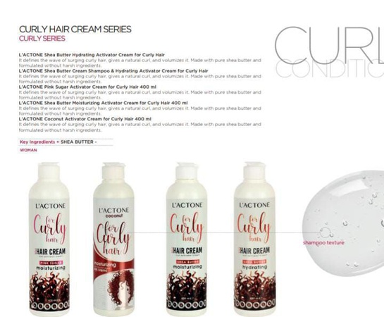 L'ACTONE  HAIR SHAMPOO+HAIR CREAM  400ML