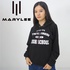 Wholesale knitted hoodies for women with print (click-print)