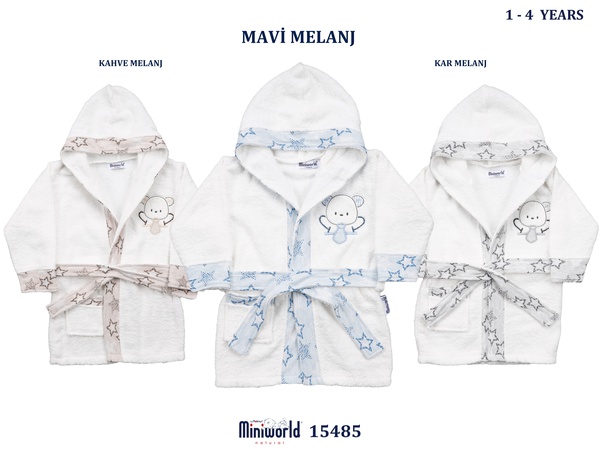 Erkek Baby Star 1-4 Yaş Bornoz