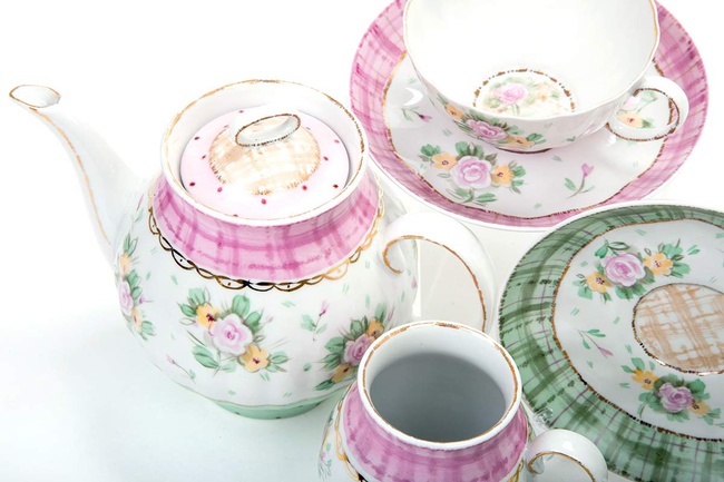 Сервиз чайный 15 предм. Белый лебедь Кантри